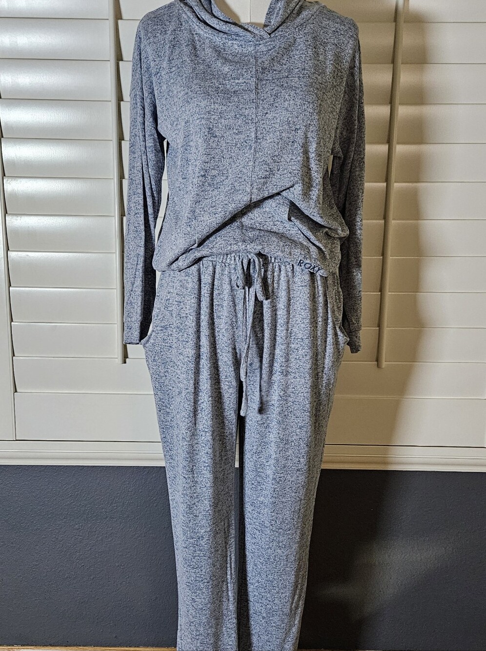 ROXY HEATHER GREY LOUNGE/ JOGGER SET